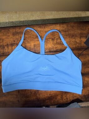 Civil Regime Light Blue Sports Bra with Racerback Straps
